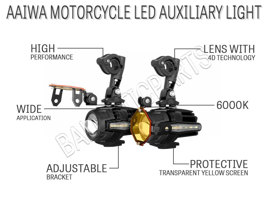 AAIWA Motorcycle LED Auxiliary Light