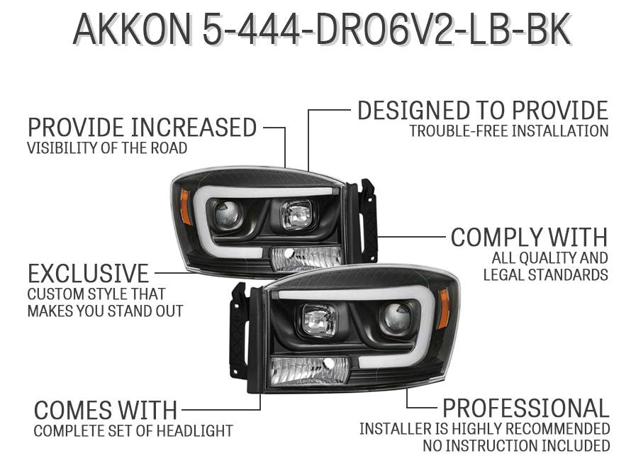 AKKON 5-444-DR06V2-LB-BK