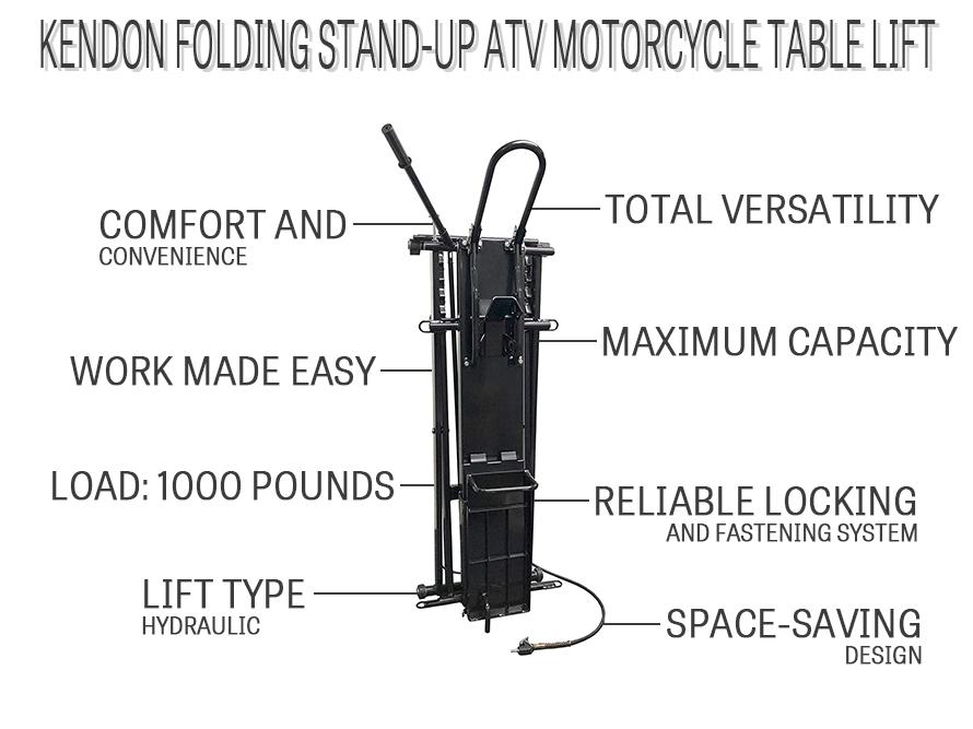 Kendon Folding Stand-Up ATV Motorcycle Table Lift
