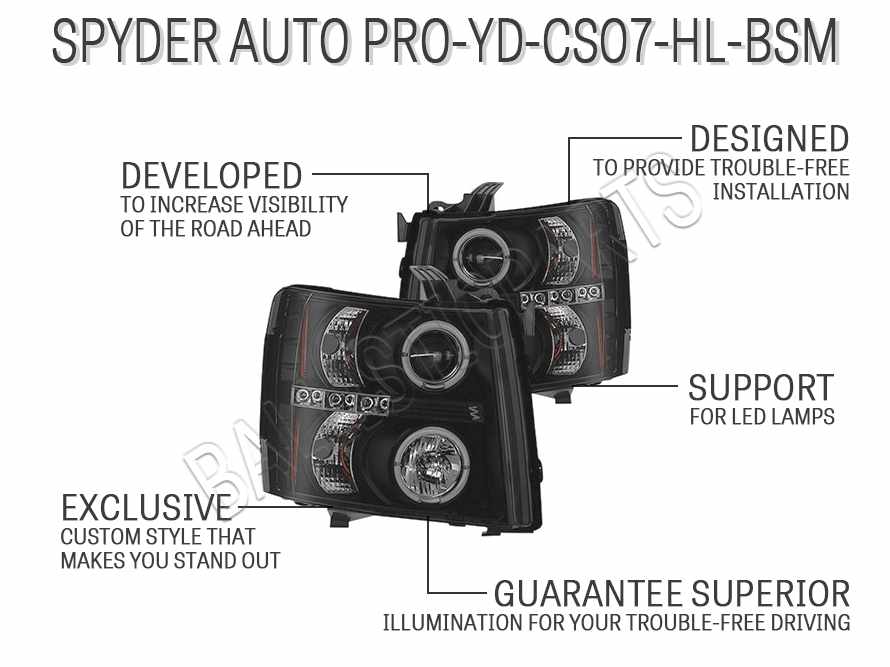Spyder Auto PRO-YD-CS07-HL-BSM