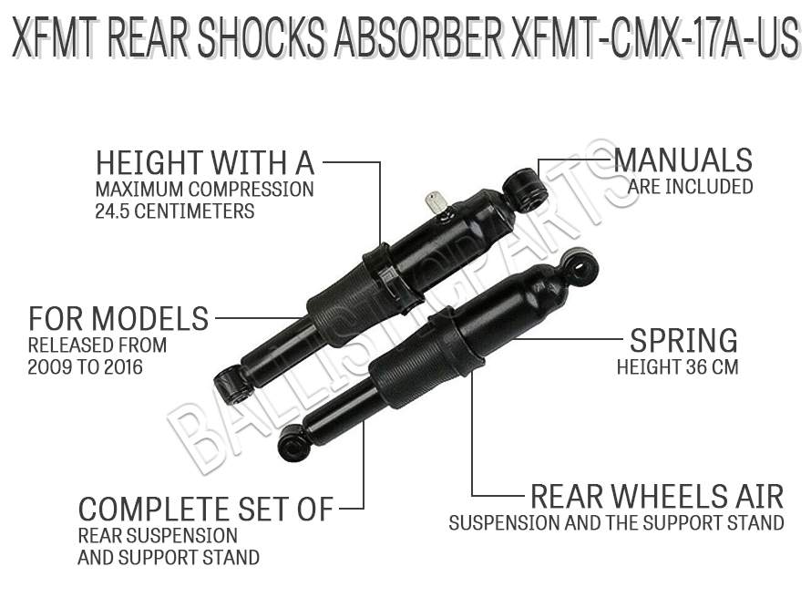 XFMT Rear Shocks Absorber XFMT-CMX-17A-US