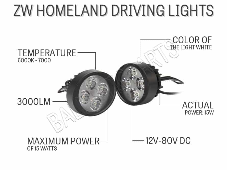 ZW Homeland Driving Lights